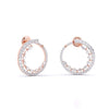 Marquise & Round Diamonds Hoop Earring