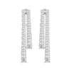 Minimalist Diamond Bar Earrings