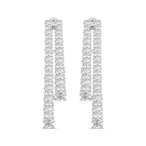 Minimalist Diamond Bar Earrings