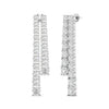 Minimalist Diamond Bar Earrings