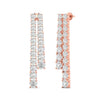 Minimalist Diamond Bar Earrings