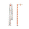 Minimalist Diamond Bar Earrings