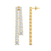 Minimalist Diamond Bar Earrings