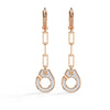 Minimalist Gold Diamond Earrings