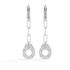 Minimalist Gold Diamond Earrings