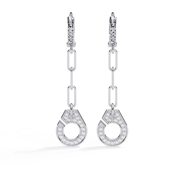 Minimalist Gold Diamond Earrings