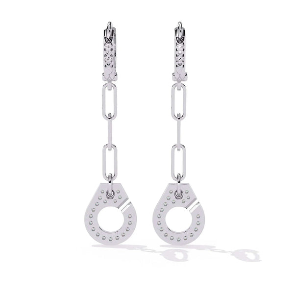 Minimalist Gold Diamond Earrings