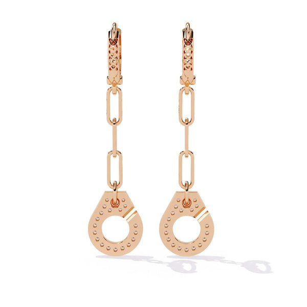 Minimalist Gold Diamond Earrings