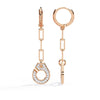 Minimalist Gold Diamond Earrings