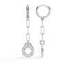 Minimalist Gold Diamond Earrings