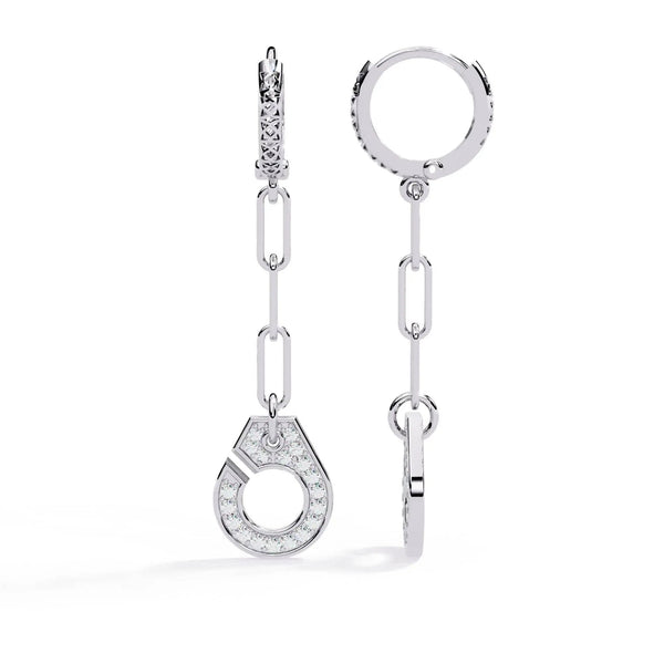 Minimalist Gold Diamond Earrings