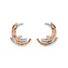 Modern Hoop Diamond Earrings