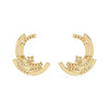 Modern Hoop Diamond Earrings