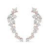 Multi-Shape Diamond Climber Earrings
