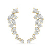 Multi-Shape Diamond Climber Earrings