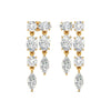 Multi-Shape Diamond Drop Earrings