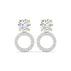 Orbit Diamond Three-way Studs Earrings