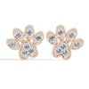 Paw Stud Diamond Earrings