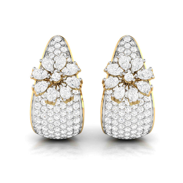 Petal & Pear Diamond Earrings