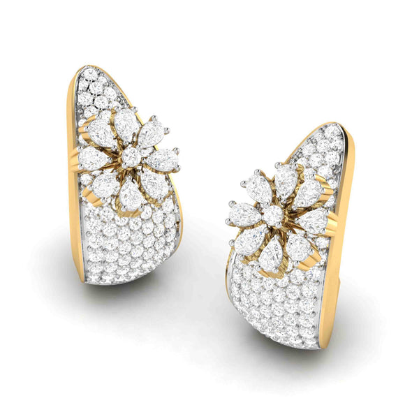 Petal & Pear Diamond Earrings