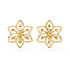 Pretty Flower Studs with Diamond Sparkle