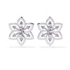 Pretty Flower Studs with Diamond Sparkle