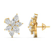 Pear & Marquise Diamond Cluster Floral Earrings