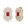 Rosé Crest Diamond Earrings