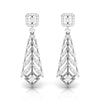 Round Cut Diamond Chandelier Earrings