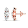 Round Cut Diamonds Triple Threat Drops Earrings