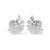 Round Diamond Cluster Earrings