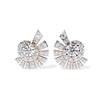 Round Diamond Cluster Earrings