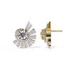 Round Diamond Cluster Earrings