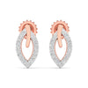 Round Diamond Gold Earrings