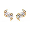 S-Shaped Diamond Earrings