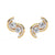 S-Shaped Diamond Earrings