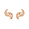 S-Shaped Diamond Earrings