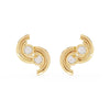 S-Shaped Diamond Earrings