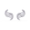 S-Shaped Diamond Earrings