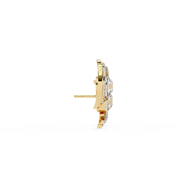S-Shaped Diamond Earrings