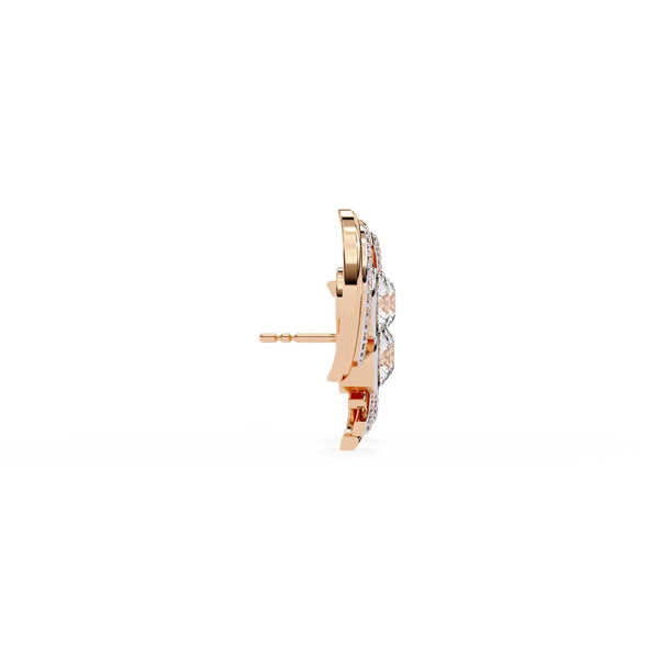 S-Shaped Diamond Earrings