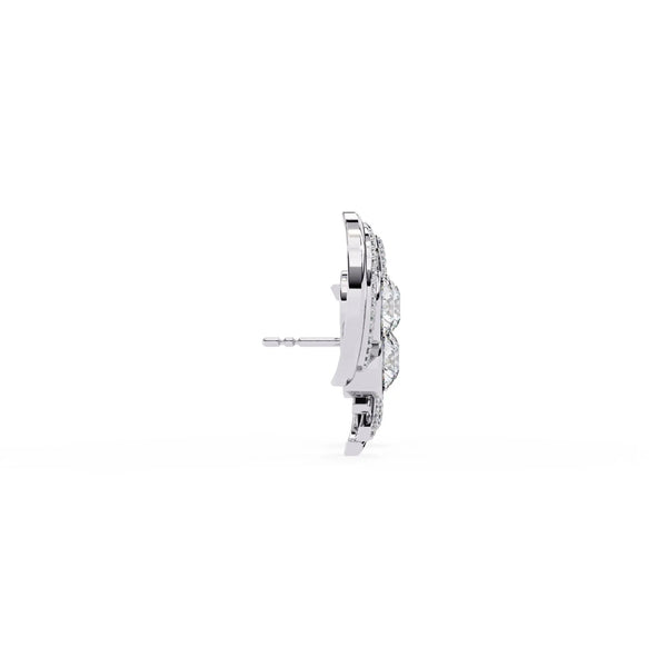 S-Shaped Diamond Earrings