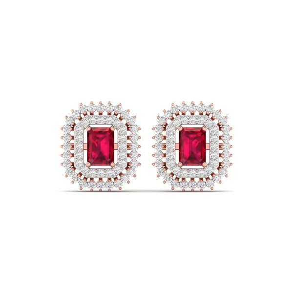 Sangria Lab Grown Diamond Studs
