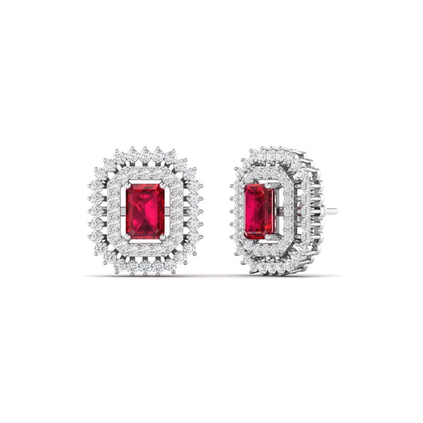 Sangria Lab Grown Diamond Studs