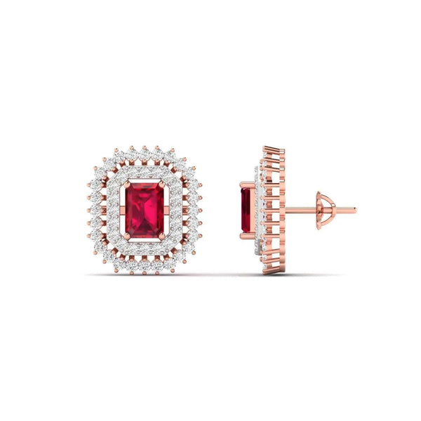 Sangria Lab Grown Diamond Studs