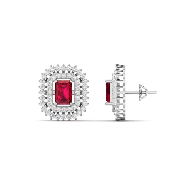 Sangria Lab Grown Diamond Studs