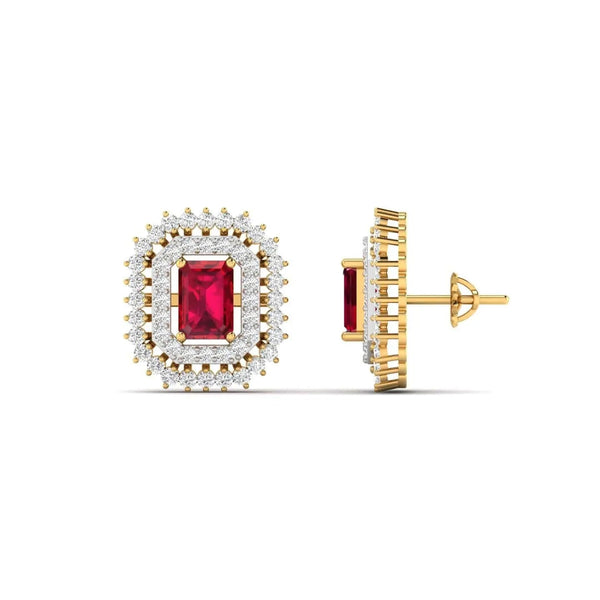 Sangria Lab Grown Diamond Studs