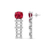 Scarlet Drop Diamond Earrings