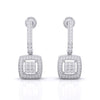 Sleek Drop Diamond Earrings
