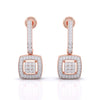 Sleek Drop Diamond Earrings